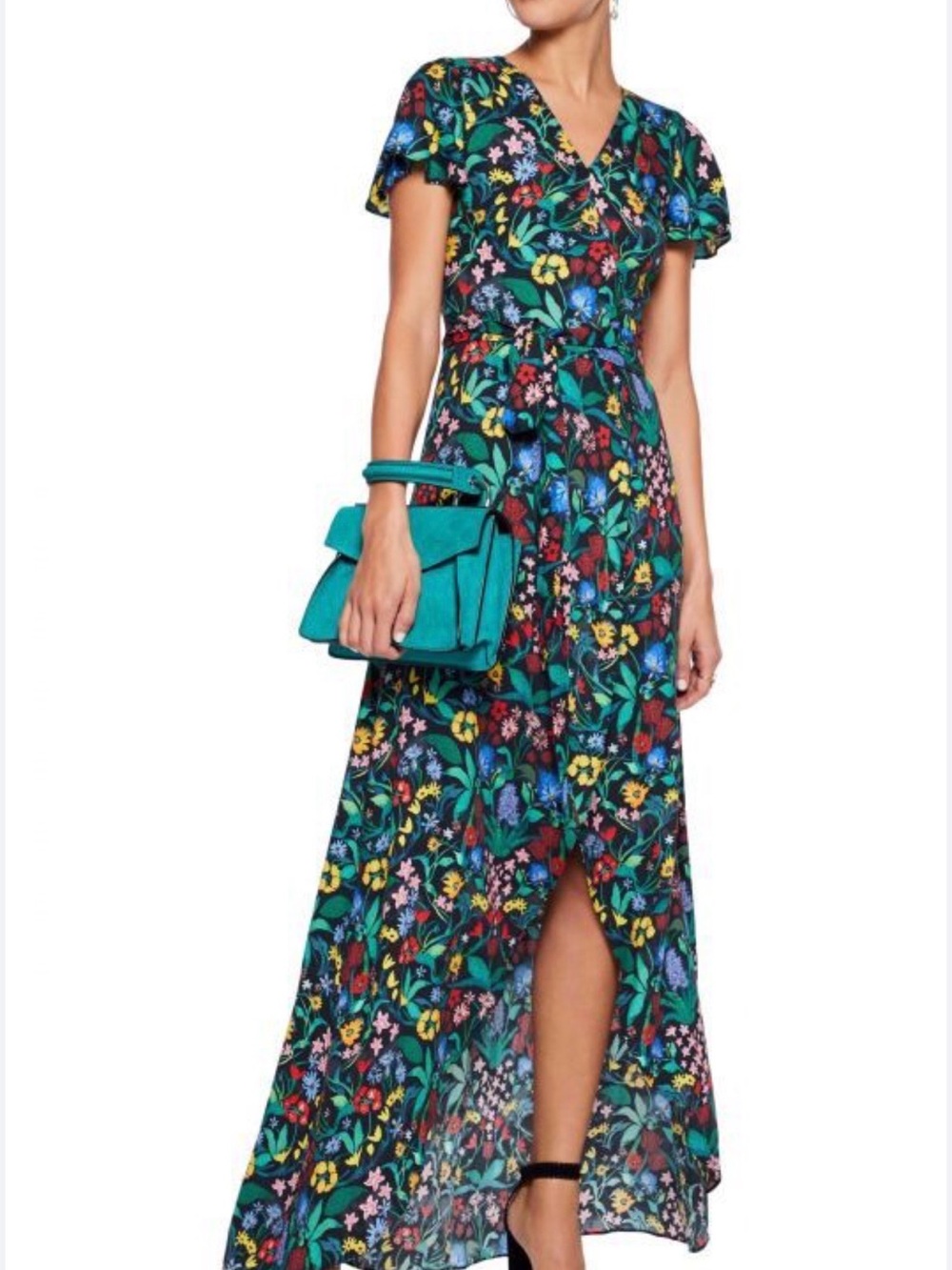 Alice and Olivia Adrianna Chelsea Print Wrap Dress